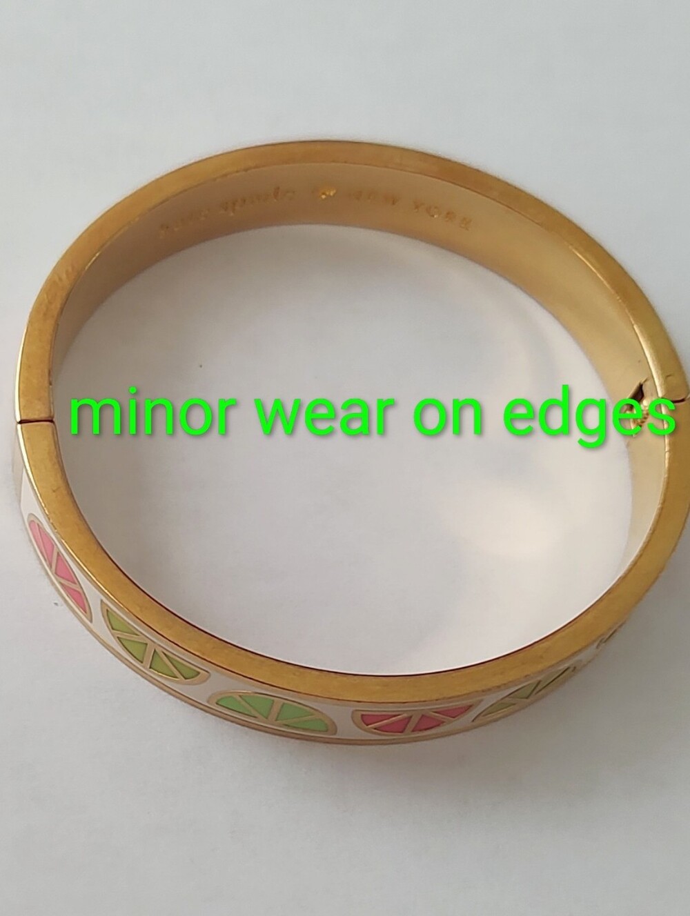 Kate Spade Idiom "Sweet Deal" Hinge Bracelet - Picture 4 of 5